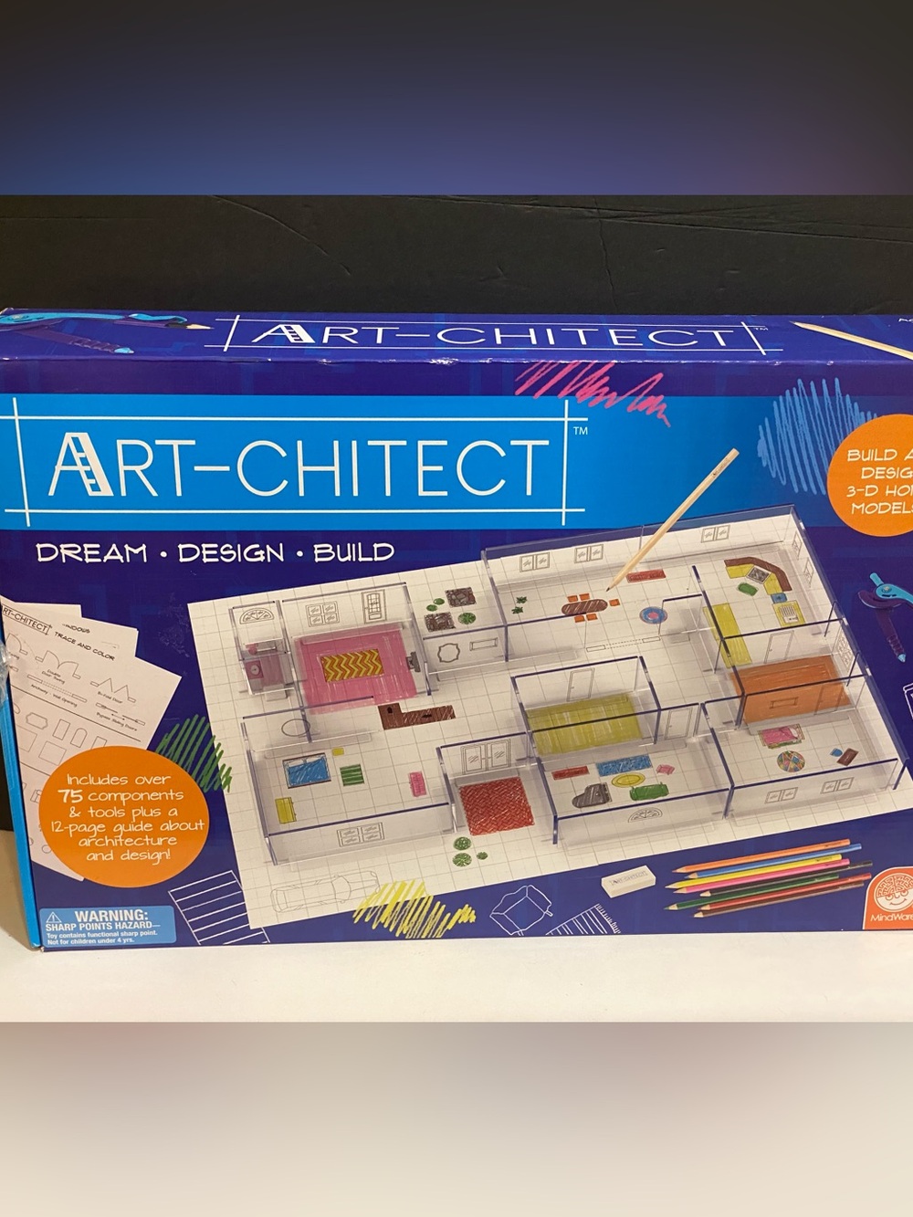 MindWare Art-chitect 3D Home Design Architecture STEM Model Building Kit Ages 8+